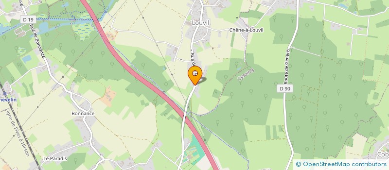 localisation de l'entreprise MADAME STEPHANIE DEFFRENNES  LOUVIL