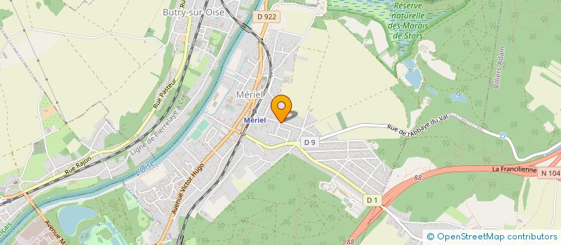 localisation de l'entreprise MADAME STEPHANIE DELACOUR  MERIEL