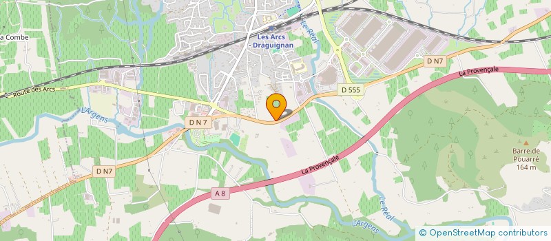 localisation de l'entreprise MADAME STEPHANIE DELCOURT  LES ARCS