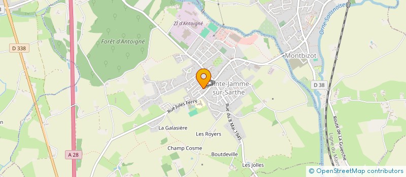 localisation de l'entreprise MADAME STEPHANIE DELEPINE  SAINTE-JAMME-SUR-SARTHE