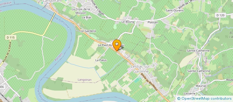 localisation de l'entreprise MADAME STEPHANIE DELFAUD  LANGOIRAN