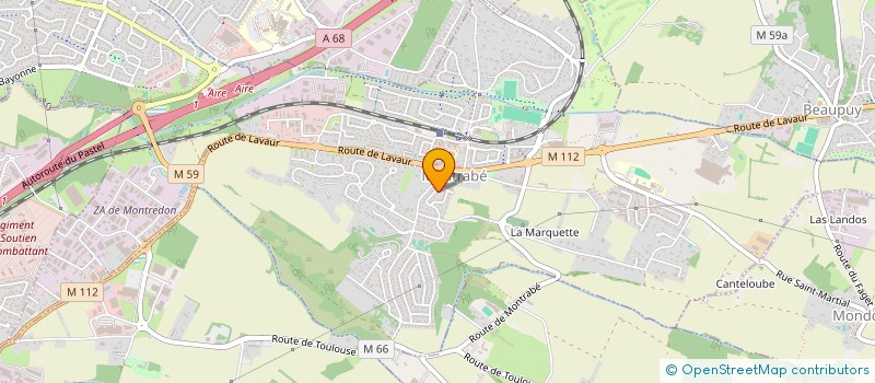 localisation de l'entreprise MADAME STEPHANIE DELMAS  MONTRABE