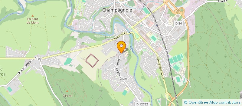 localisation de l'entreprise MADAME STEPHANIE DELORME  CIZE