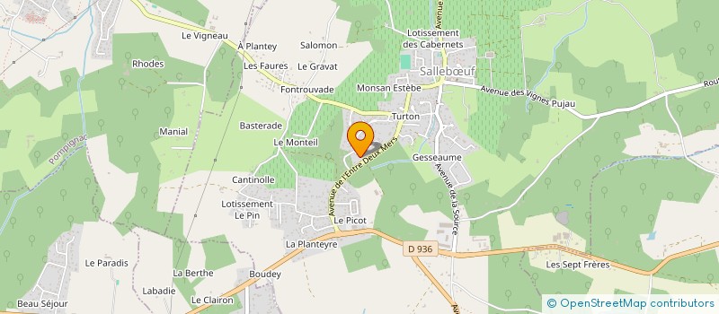 localisation de l'entreprise MADAME STEPHANIE DELPLACE  SALLEBOEUF