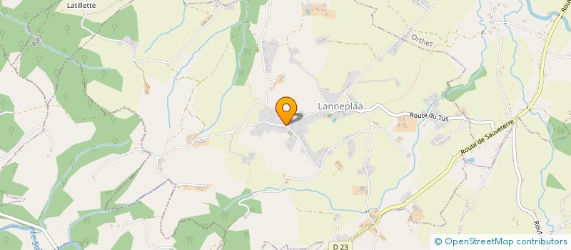 localisation de l'entreprise MADAME STEPHANIE DELSAUX  LANNEPLAA