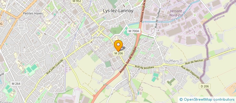 localisation de l'entreprise MADAME STEPHANIE DELSENNE  LYS-LEZ-LANNOY