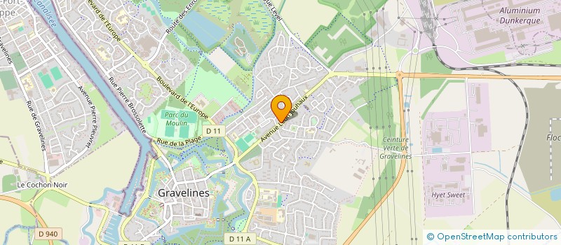 localisation de l'entreprise MADAME STEPHANIE DELVALLEZ  GRAVELINES