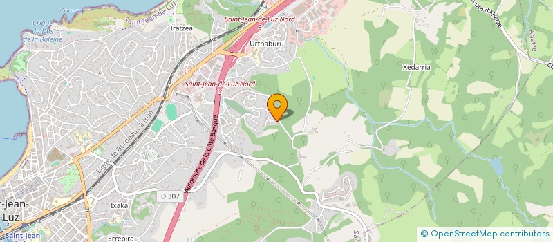 localisation de l'entreprise MADAME STEPHANIE DEPAUX  SAINT-JEAN-DE-LUZ
