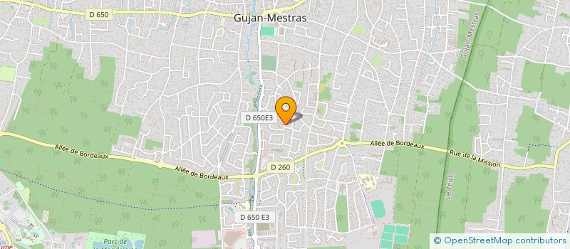 localisation de l'entreprise MADAME STEPHANIE DEVIENNE GOUIN  GUJAN-MESTRAS