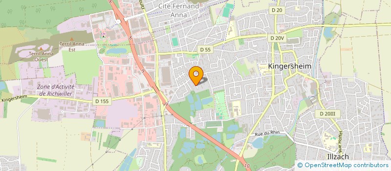 localisation de l'entreprise MADAME STEPHANIE DIDIERLAURENT  KINGERSHEIM