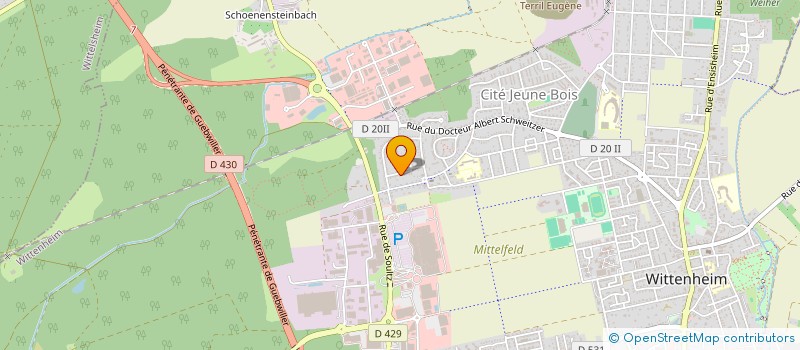 localisation de l'entreprise MADAME STEPHANIE DIEHL  WITTENHEIM