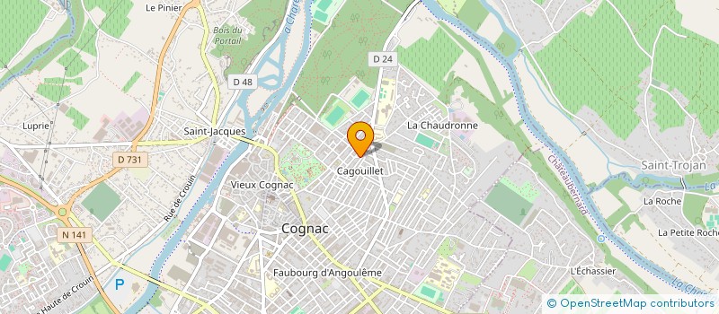 localisation de l'entreprise MADAME STEPHANIE DONCIEUX à COGNAC