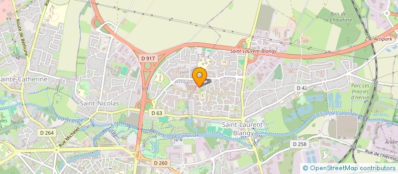 localisation de l'entreprise MADAME STEPHANIE-DOROTHEE RICHE  SAINT-LAURENT-BLANGY