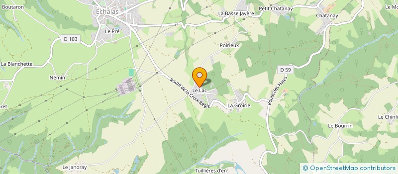 localisation de l'entreprise MADAME STEPHANIE DOSTON  ECHALAS