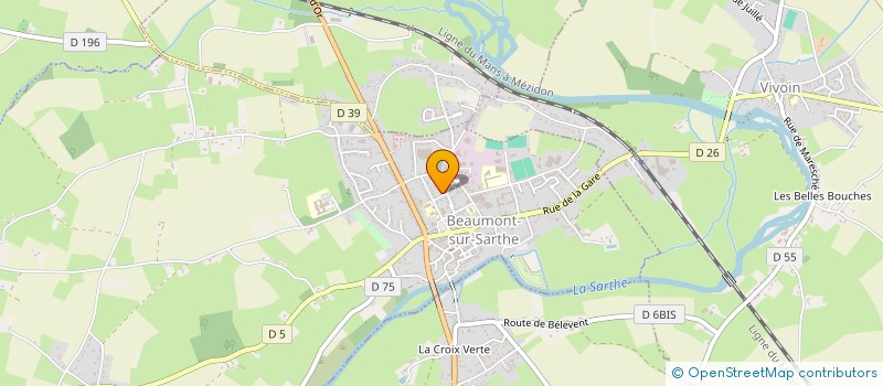 localisation de l'entreprise MADAME STEPHANIE DROZDZ  BEAUMONT-SUR-SARTHE