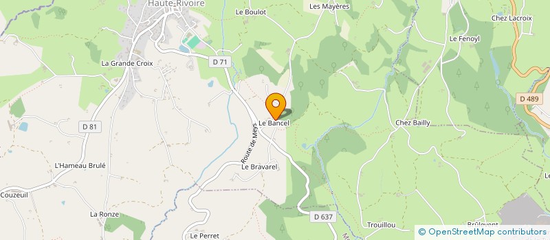 localisation de l'entreprise MADAME STEPHANIE DUBOEUF  HAUTE-RIVOIRE