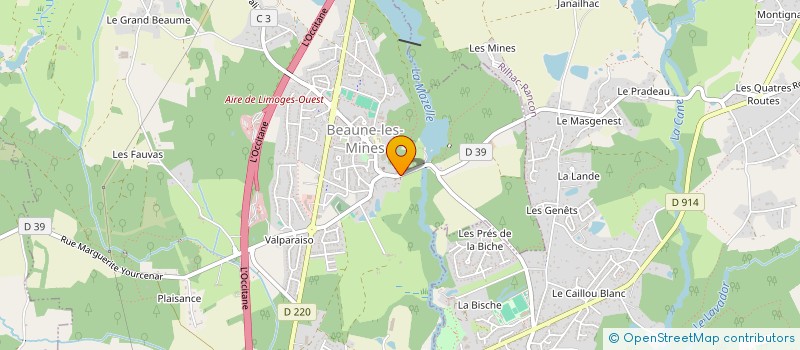 localisation de l'entreprise MADAME STEPHANIE DUBUISSON à LIMOGES