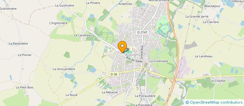 localisation de l'entreprise MADAME STEPHANIE DUCHENE à AUBIGNY-LES CLOUZEAUX