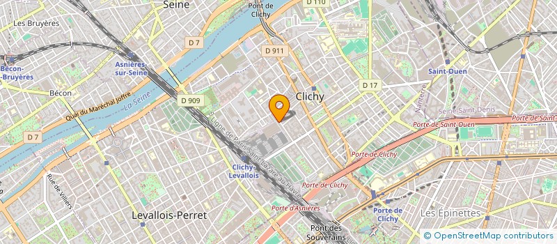 localisation de l'entreprise MADAME STEPHANIE DUFOUR  CLICHY