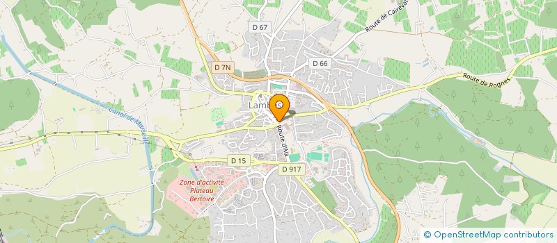 localisation de l'entreprise MADAME STEPHANIE DUFRESNE  LAMBESC