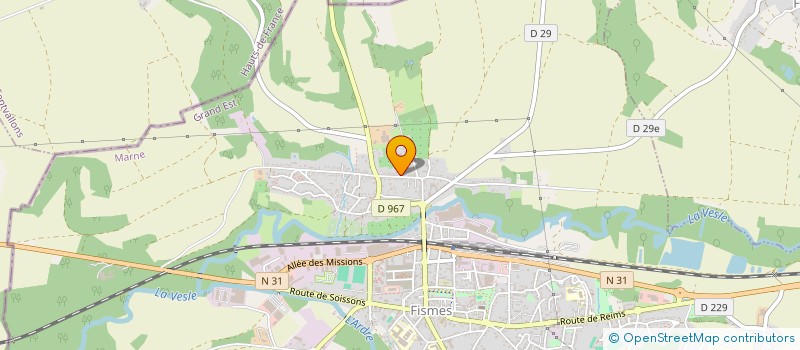 localisation de l'entreprise MADAME STEPHANIE DUGAUQUIER  FISMES