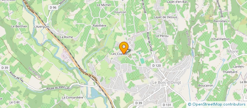 localisation de l'entreprise MADAME STEPHANIE DUMAS  VAL D'OINGT