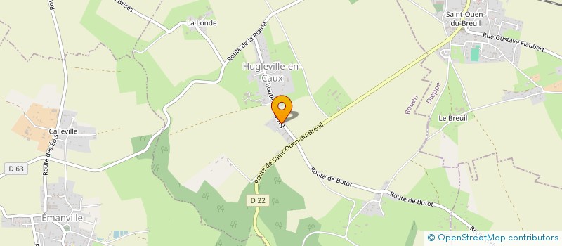 localisation de l'entreprise MADAME STEPHANIE DUPONCHELLE  HUGLEVILLE-EN-CAUX