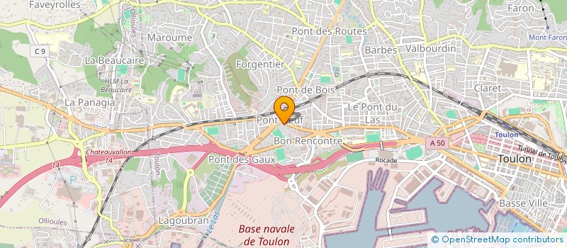 localisation de l'entreprise MADAME STEPHANIE DUPONT à TOULON