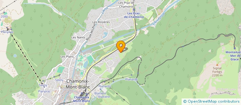 localisation de l'entreprise MADAME STEPHANIE DUPONT  CHAMONIX-MONT-BLANC