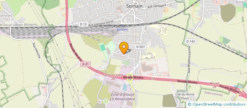 localisation de l'entreprise MADAME STEPHANIE DUQUESNE à SOMAIN