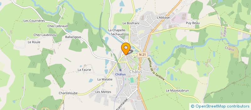 localisation de l'entreprise MADAME STEPHANIE DURAND à CHALUS