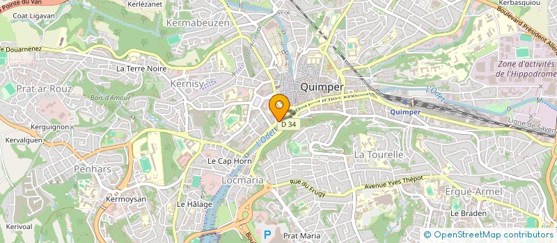 localisation de l'entreprise MADAME STEPHANIE DUROI à QUIMPER