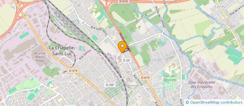 localisation de l'entreprise MADAME STEPHANIE DURY  LA CHAPELLE-SAINT-LUC