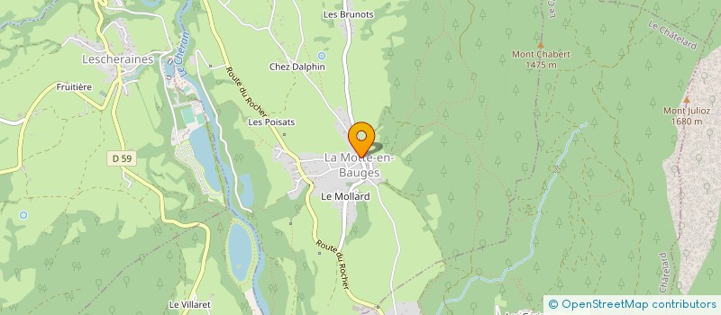 localisation de l'entreprise MADAME STEPHANIE DUSAUSOIT  LA MOTTE-EN-BAUGES