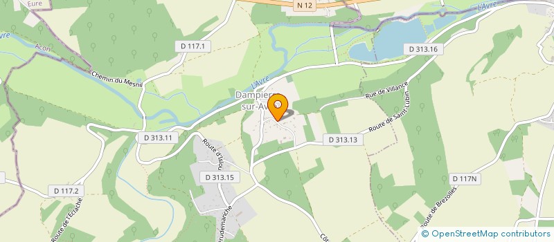 localisation de l'entreprise MADAME STEPHANIE EDON à DAMPIERRE-SUR-AVRE