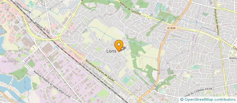 localisation de l'entreprise MADAME STEPHANIE ELICHABE  LONS