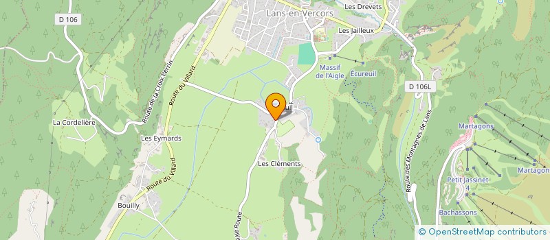 localisation de l'entreprise MADAME STEPHANIE ESCOFFIER  LANS-EN-VERCORS