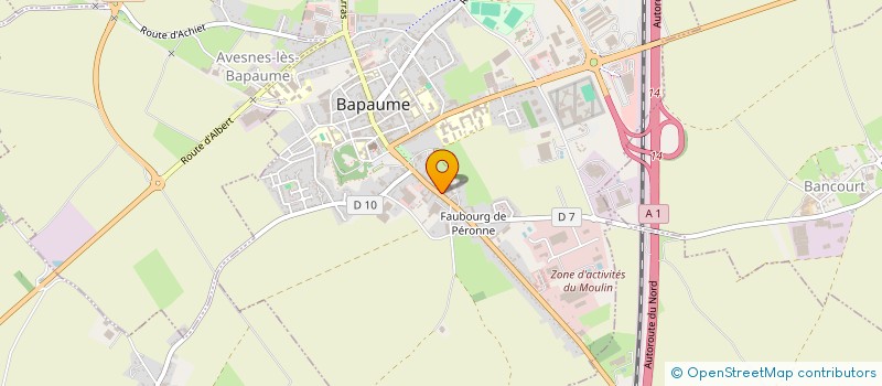 localisation de l'entreprise MADAME STEPHANIE EUGENE  BAPAUME