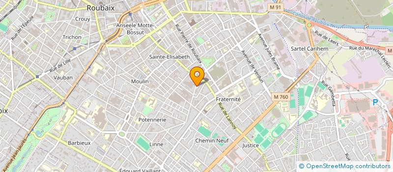 localisation de l'entreprise MADAME STEPHANIE FABRIS à ROUBAIX
