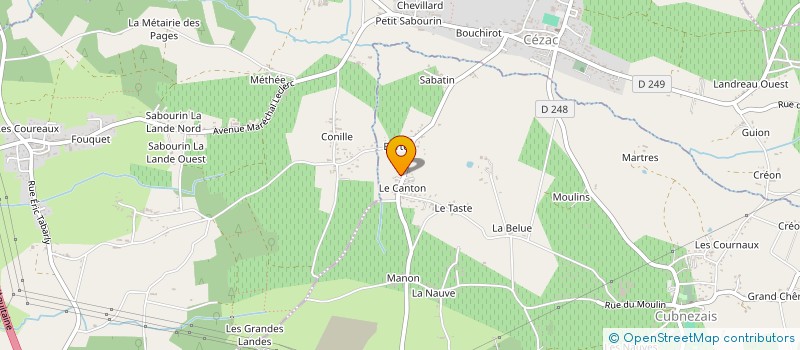 localisation de l'entreprise MADAME STEPHANIE FAGARD  CUBNEZAIS