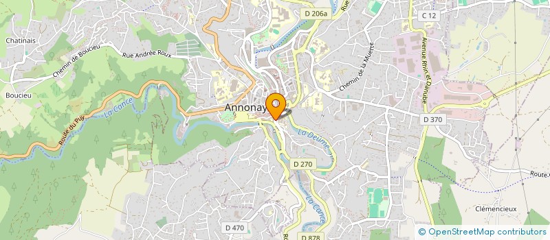 localisation de l'entreprise MADAME STEPHANIE FAURITE à ANNONAY