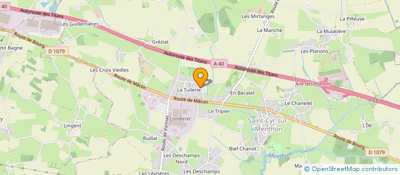 localisation de l'entreprise MADAME STEPHANIE FAUSSURIER  SAINT-CYR-SUR-MENTHON