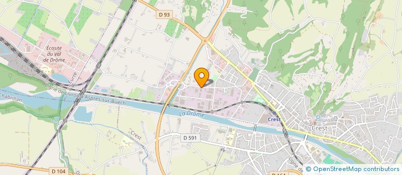 localisation de l'entreprise MADAME STEPHANIE FERNANDEZ  CREST