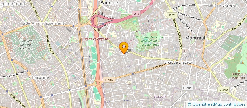 localisation de l'entreprise MADAME STEPHANIE FERNANDEZ à BAGNOLET