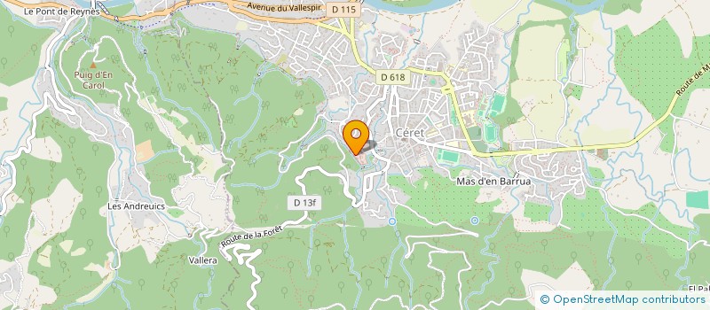 localisation de l'entreprise MADAME STEPHANIE FEUILLATRE  CERET