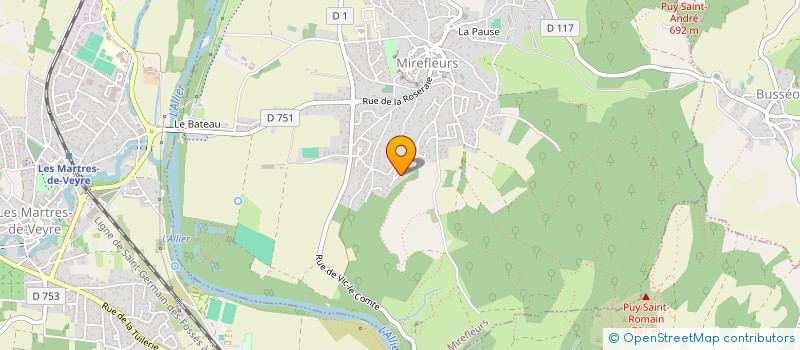 localisation de l'entreprise MADAME STEPHANIE FILLION  MIREFLEURS