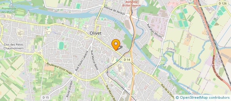 localisation de l'entreprise MADAME STEPHANIE FORESTIER à OLIVET