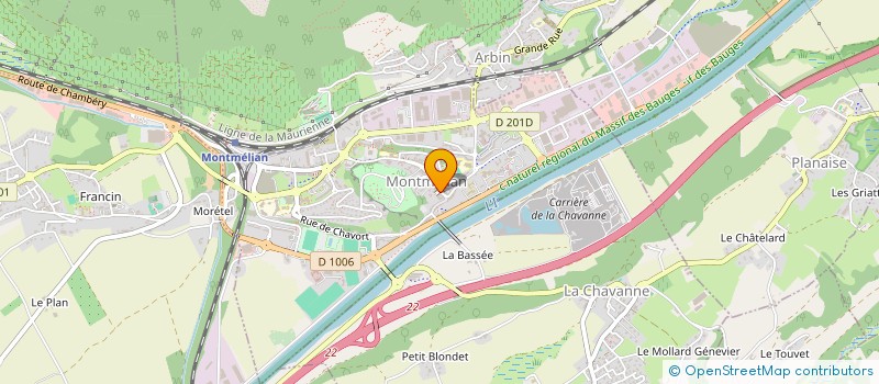 localisation de l'entreprise MADAME STEPHANIE GADENNE  MONTMELIAN