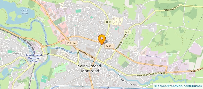 localisation de l'entreprise MADAME STEPHANIE GAGNERAULT  SAINT-AMAND-MONTROND