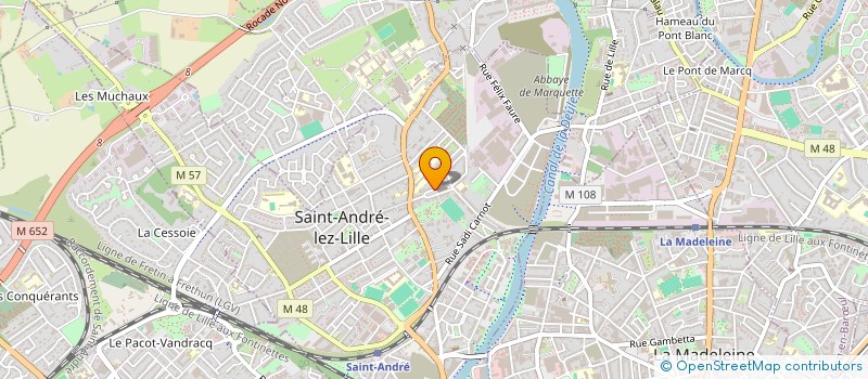 localisation de l'entreprise MADAME STEPHANIE GAMBIER  SAINT-ANDRE-LEZ-LILLE